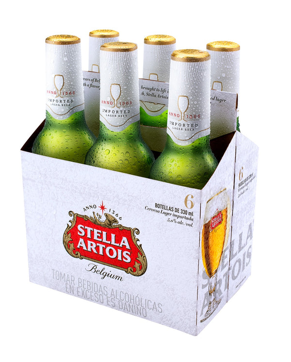 Cerveza Stella Artois Pack x 6un  de  330ml